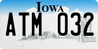 IA license plate ATM032