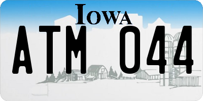 IA license plate ATM044