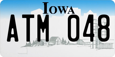 IA license plate ATM048