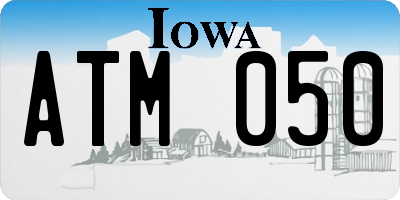 IA license plate ATM050