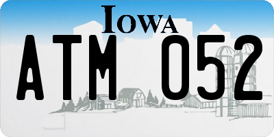 IA license plate ATM052