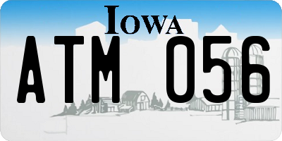 IA license plate ATM056
