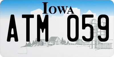IA license plate ATM059