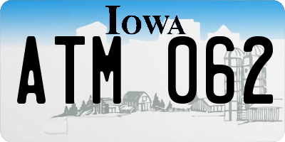 IA license plate ATM062
