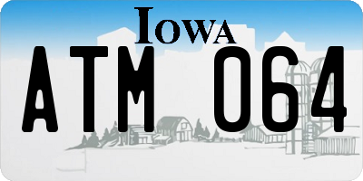 IA license plate ATM064