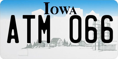 IA license plate ATM066