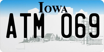 IA license plate ATM069