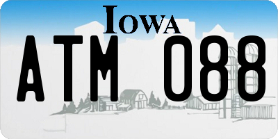 IA license plate ATM088