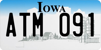 IA license plate ATM091