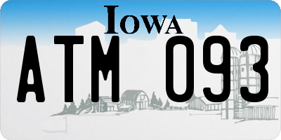 IA license plate ATM093