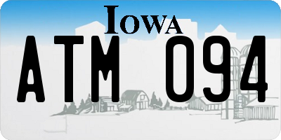 IA license plate ATM094