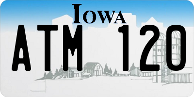 IA license plate ATM120