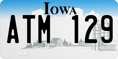 IA license plate ATM129