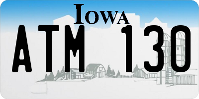 IA license plate ATM130