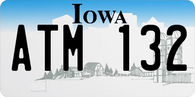 IA license plate ATM132