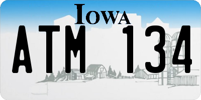 IA license plate ATM134