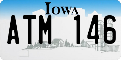 IA license plate ATM146