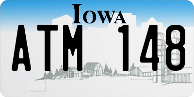 IA license plate ATM148