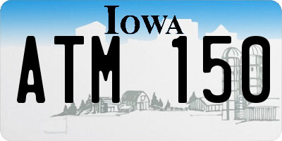 IA license plate ATM150