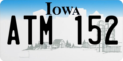 IA license plate ATM152