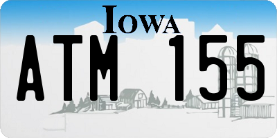 IA license plate ATM155