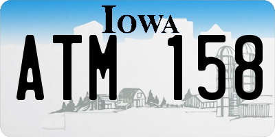 IA license plate ATM158