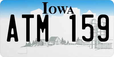 IA license plate ATM159