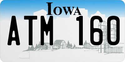 IA license plate ATM160