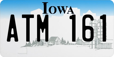 IA license plate ATM161