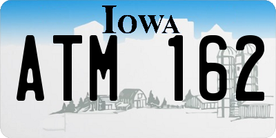 IA license plate ATM162