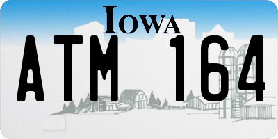 IA license plate ATM164