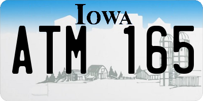 IA license plate ATM165