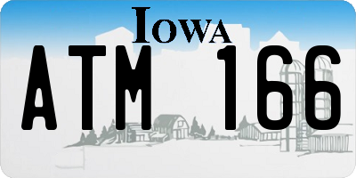 IA license plate ATM166
