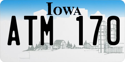 IA license plate ATM170