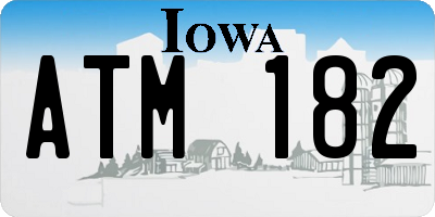 IA license plate ATM182