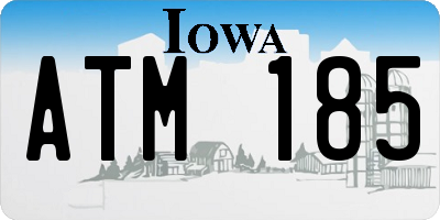 IA license plate ATM185