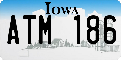 IA license plate ATM186