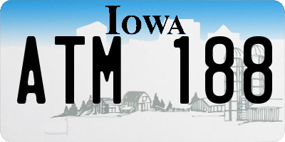 IA license plate ATM188