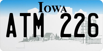 IA license plate ATM226