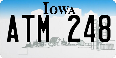 IA license plate ATM248