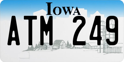 IA license plate ATM249