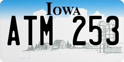 IA license plate ATM253