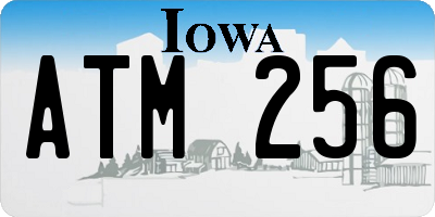 IA license plate ATM256