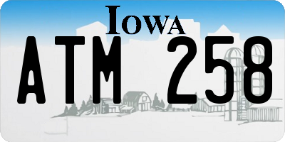 IA license plate ATM258