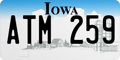 IA license plate ATM259