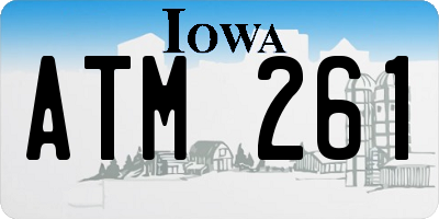 IA license plate ATM261