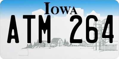 IA license plate ATM264
