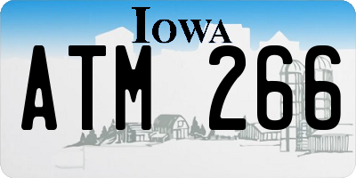 IA license plate ATM266