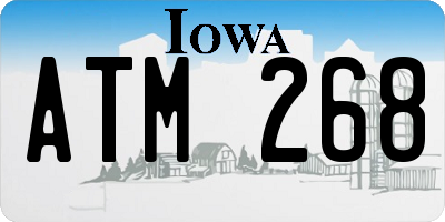 IA license plate ATM268