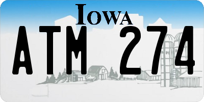 IA license plate ATM274